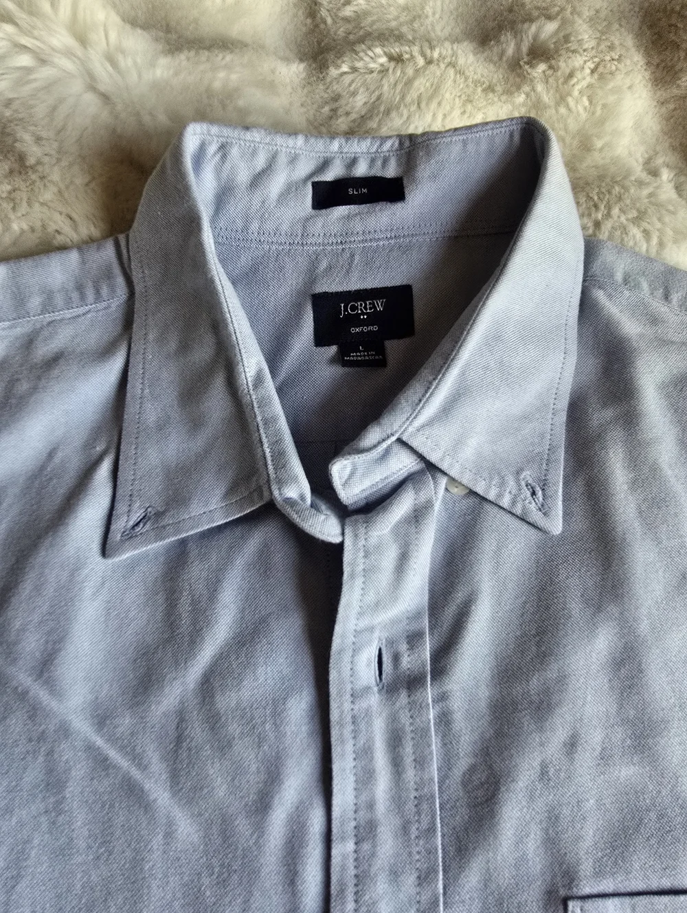 J. Crew Light Blue Button-Up Dress Shirt